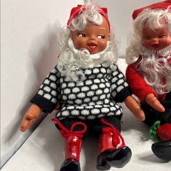 vintage 1960’s Norwegian Arne Hasle Nisse elf gnome dolls Excellent Condition